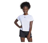 adidas Girl's Train Essentials Regular Fit Logo Training T-Shirt Junior Girls, White/Black, 7-8 Years