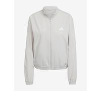 Adidas Train Essentials 3 Stripes Woven Warm Up Full Zip Sweatshirt Beige XL / Regular Women