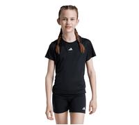 adidas Girl's Train Essentials Regular Fit Logo Training T-Shirt Junior Girls, Black/White, 11-12 Years