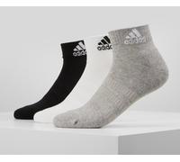 Adidas Training Socks Men's Women's 3 Pairs Pack Cushioned Ankle Sports 4.5-5.5