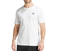 adidas Trefoil Essentials Mens Top White Short Sleeve Stylish Crew Neck T-Shirt