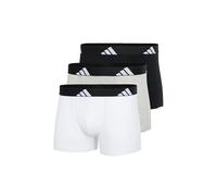 3 Pack Active Flex Cotton Trunks Black/Grey/White L