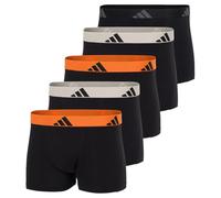 adidas Trunk (5PK) - Active Flex Cotton - Comfortable Underwear, 907 Assorted, L