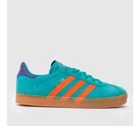 adidas Turquoise Gazelle Girls Junior Trainers UK 10 (EU 28)