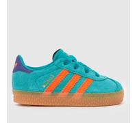 adidas Originals Infant Gazelle Trainers - Green, Green, Size 9 Younger Green