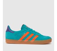 adidas Turquoise Gazelle Girls Youth Trainers UK 3 (EU 35½)