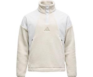 Adidas - Two-tone half-zip fleece - Xploric High Pile Snap Pullover M Wonder Alumina for Men in Recycled Polyester - Size L - Beige Beige L