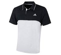 adidas Ultimate 365 Heather Blocked Polo - Black Heather/Grey One Heather, X-Large