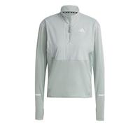 adidas Ultimate High Visibility Half-Zip Running Shirt Women - Sage, Size S