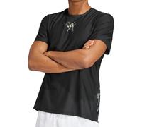 adidas Ultimate UB Mens Running Top Black Short Sleeve Reflective Run T-Shirt