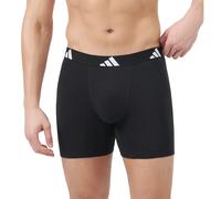adidas Men's Boxer Brief (3pk) -Active Flex Cotton Underwear, 000 Black, L (Pack of 3)