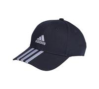 adidas Unisex 3-Stripes Cotton Twill Baseball Cap, Legend Ink/White, XS