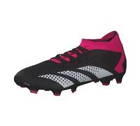adidas Unisex Accuracy.3 Firm Ground Boots Football, Core Black/Cloud White/Shock Pink, 12.5 UK Child