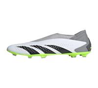 adidas Unisex Children's Predator Accuracy.3 Laceless Firm Ground Boots Football Boots, Ftwr White Core Black Lucid Lemon, 3 Big Kid