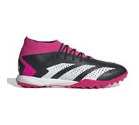 adidas Unisex Accuracy.3 Turf Soccer Shoe, Core Black/Cloud White/Team Shock Pink 2, 7 UK