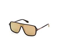 Adidas Unisex OR0100 02G Sunglasses Injected Black Brown Mask Normal Mirror
