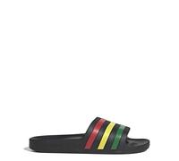 adidas Unisex Adilette Aqua Slides, core black/green/pure ruby, 10 UK