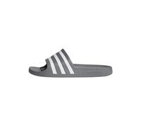 adidas Unisex Adilette Aqua Slides Flip-Flop, Grey/White/Grey, 12 UK