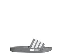 adidas Unisex Adilette Aqua Slides Flip-Flop, Grey/White/Grey, 12 UK