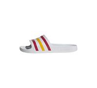 adidas Unisex Adilette Aqua Slides, ftwr white/team power red 2/crew yellow, 9 UK