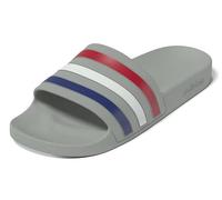 adidas Unisex Adilette Aqua Slides, grey two/mystery ink/pure ruby, 10 UK