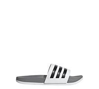 adidas Unisex Adilette Comfort Slides Sandal, White/Core Black/Grey Three, 13 UK