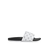 adidas Unisex Adilette Comfort Slides Sandal, White Grey White, 9.5 UK