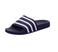 adidas Unisex Adilette Gymnastics Shoe, Blue Adiblue White Adiblue, 9 UK