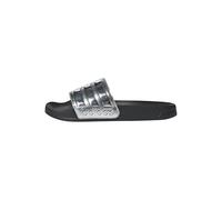 adidas Unisex Adilette Shower Slides Shoes, Core Black/Silver Met./Silver Met., 5 UK