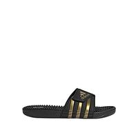 adidas Unisex Adissage Slides Sandal, Core Black Gold Met Core Black, 9.5 UK