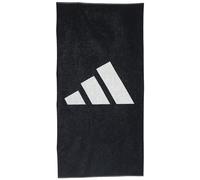 adidas Unisex-Adult 3Bar Large Towel, Black/White, No Size