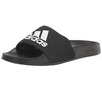 adidas Unisex-Adult Adilette Shower Slides Sandal, Core Black/White/Core Black, 12