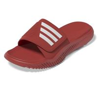 adidas Unisex-Adult Alphabounce Slide Sandal, Better Scarlet/White/Better Scarlet, 11 Women/10 Men