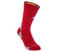 adidas Unisex-Adult Alphaskin Maximum Cushioned Crew Socks (1-pair), Power Red/White/Light Onix Grey, Medium