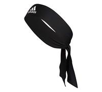 adidas Unisex-Adult Alphaskin Tie Headband, Black/White, One size