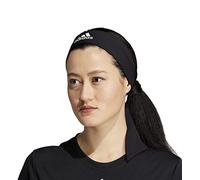 adidas Unisex-Adult Alphaskin Tie Headband, Heather Grey/Black/2, One size