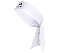 adidas Unisex-Adult Alphaskin Tie Headband, White/Black, One size