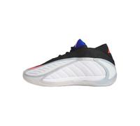 adidas Unisex-Adult Anthony Edwards 2, White/Lucid Red/Silver Metallic, 7 Women/6 Men