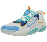 adidas Unisex-Adult Byw Select Basketball Boost Sneaker, Cream White/Crystal White/Blue Burst, 11 Women/10 Men