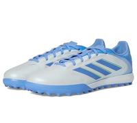 adidas Unisex-Adult Copa Pure 3 League Turf Sneaker, Halo Blue/Blue Fusion/Lucid Lemon, 13.5 Women/12.5 Men