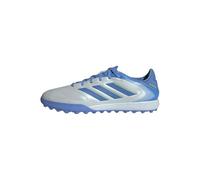 adidas Unisex-Adult Copa Pure 3 League Turf Sneaker, Halo Blue/Blue Fusion/Lucid Lemon, 14.5 Women/13.5 Men