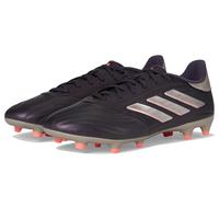 adidas Unisex-Adult Copa Pure Ii League Firm Ground Sneaker, Aurora Black/Platin Metallic/Turbo, 5.5 Women/4.5 Men