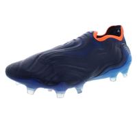 adidas Unisex-Adult Copa Sense.3 Laceless Firm Ground Soccer Shoe, Navy Blue/Cloud White/Blue Rush-blue, 12.5 Women/11.5 Men