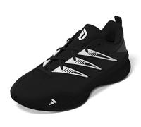 adidas Unisex-Adult Dame Certified 3 Basketball Sneaker, Black/White/Black, 11 Women/10 Men