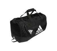 adidas Unisex Adult Defender 4.0 Duffel, Durable Athletic Sports Gym Travel Bag for Men and Women, Black/White, Medium (66 L)