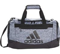 adidas Unisex Adult Defender 4.0 Duffel, Durable Athletic Sports Gym Travel Bag for Men and Women, Jersey Onix Grey/Black, Small (38 L)