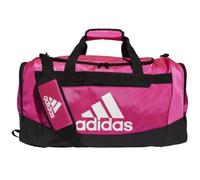 adidas Unisex Adult Defender 4.0 Duffel, Durable Athletic Sports Gym Travel Bag for Men and Women, Team Shock Pink, Small (38L)