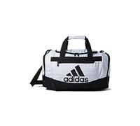 adidas Unisex Adult Defender 4.0 Duffel, Durable Athletic Sports Gym Travel Bag for Men and Women, Two Tone White/Black, Small (38L)