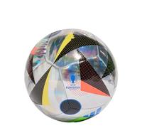 adidas Unisex-Adult EURO24 Training Foil Soccer Ball, Silver Metallic/Black/Glory Blue, 5