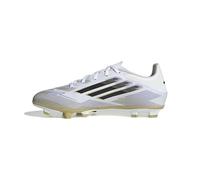 adidas Unisex-Adult F50 Club Firm Multi Ground Sneaker, White/Black/Gold Metallic, 11 Women/10 Men